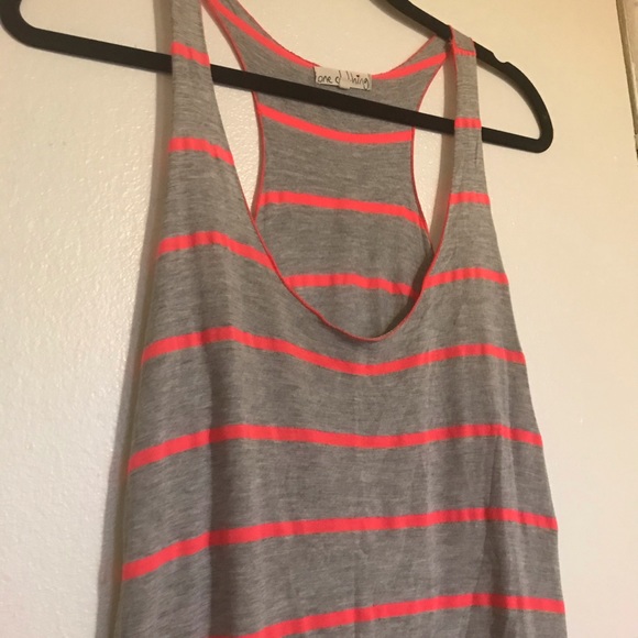 Flowy Pink Striped Tank - Picture 2 of 3